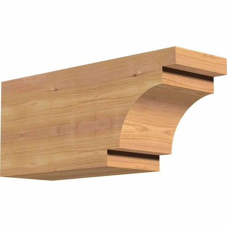 Ekena Millwork Mediterranean Smooth Rafter Tail, Western Red Cedar, 5 1/2"W x 8"H x 18"L RFT06X08X18MED00SWR